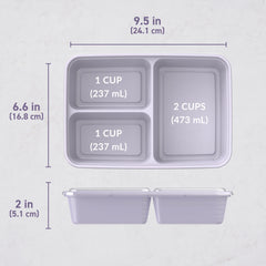 Bentgo Prep 3-Compartment Meal Prep Containers (20-Piece)